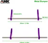 AMK Adjustable 1/10 Scale Bumper Mount Front Rear, Metal Bumper Set Complete for RC Crawler Body LCG Chassis Axial SCX10 II Element Enduro Gen7 Gen8 TRX6 TRX4 Upgrades (Purple)
