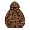 💥 2025 Hot Sale! Men's Fall Winter Geo Pattern Drawstring Hoodie Graphic Sherpa Hoodie Mens Sherpa Hoodie Brown Sherpa Hoodie Sherpa Hoodie Men Boho Outdoor Music Festival, Boyfriend/Husband Gift, Anniversary Gift