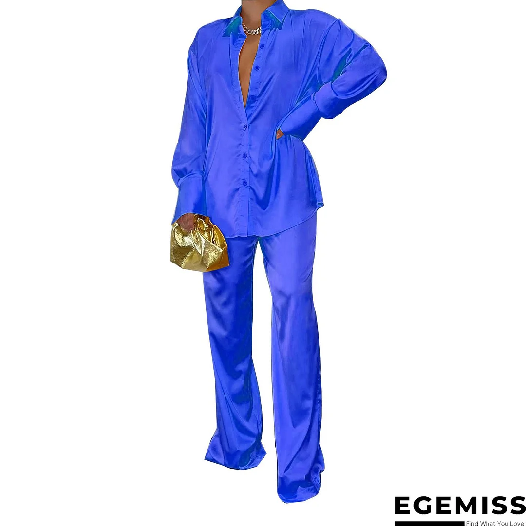 Yellow Fashion Solid Patchwork Turndown Collar Long Sleeve Two Pieces | EGEMISS