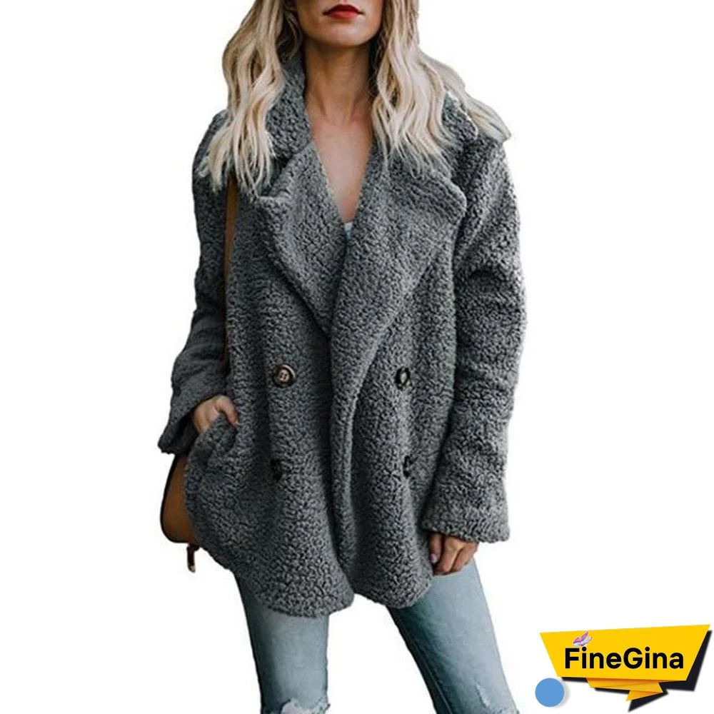 Women jacket Fur Coat Winter Fleece Jacket Women Coat Female Jacket Plus Size Hooded Teddy Coat