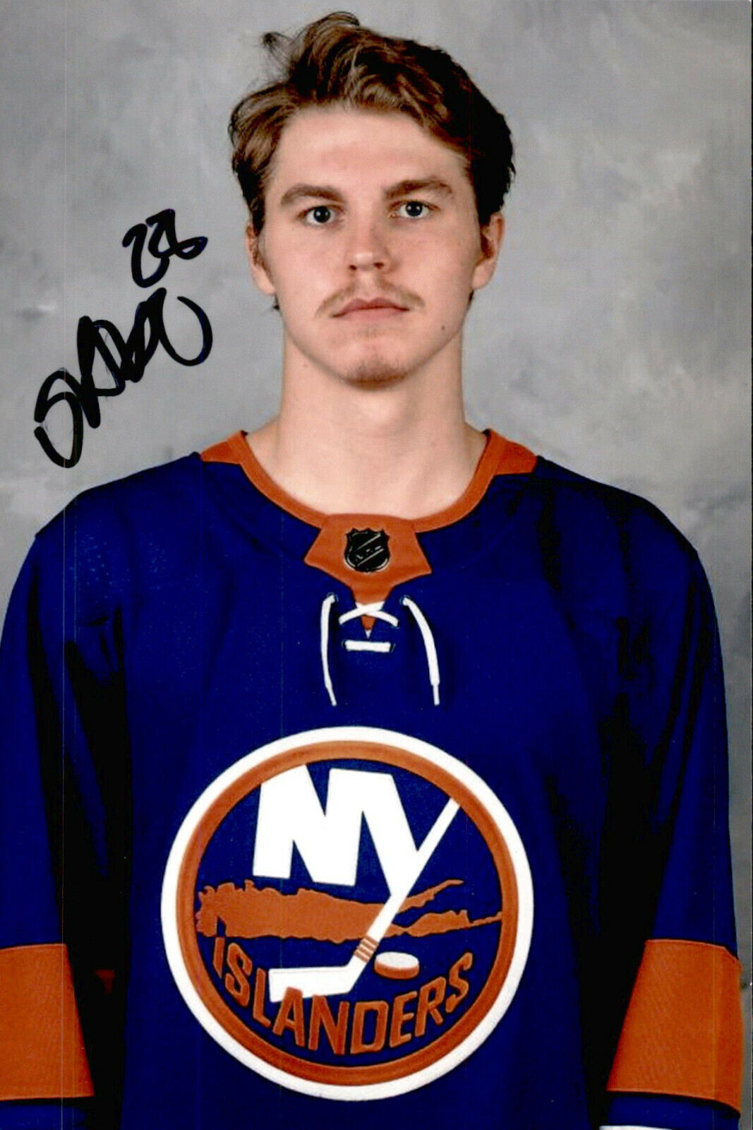 Sebastian Aho SIGNED 4x6 Photo Poster painting NEW YORK ISLANDERS #5