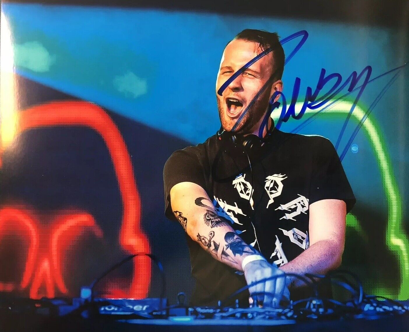 ZOMBOY DJ HAND SIGNED AUTOGRAPHED 8x10 Photo Poster painting ELECTRO MUSIC RARE AUTHENTIC