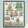 Bunny And Easter Eggs-14CT Stamped Cross Stitch 41*53cm/16.14*20.87in tapestrymarket