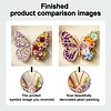 Pre-Framed 3D Rhinestones Butterfly With Artificial Flower Diamond Painting DIY Craft Kit 