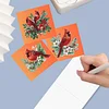 6pcs DIY Diamond Painting Greeting Card Set for Holiday Blessings Christmas Gift