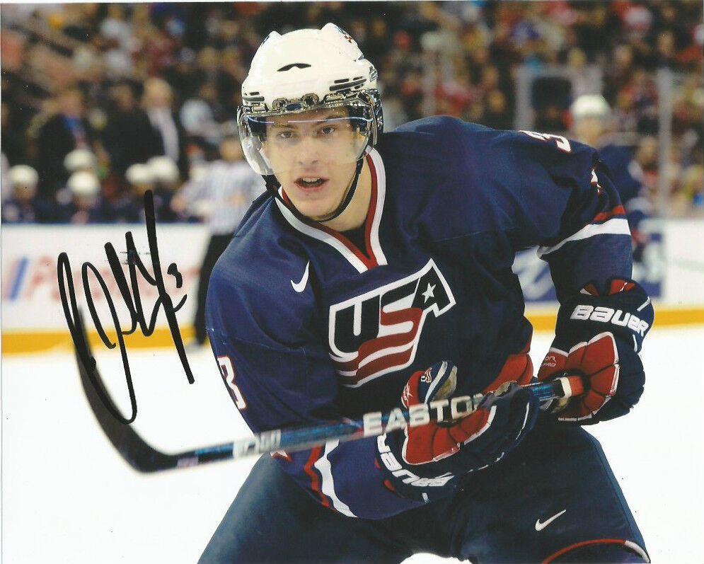 Team USA Charlie Coyle Signed Autographed 8x10 Photo Poster painting COA