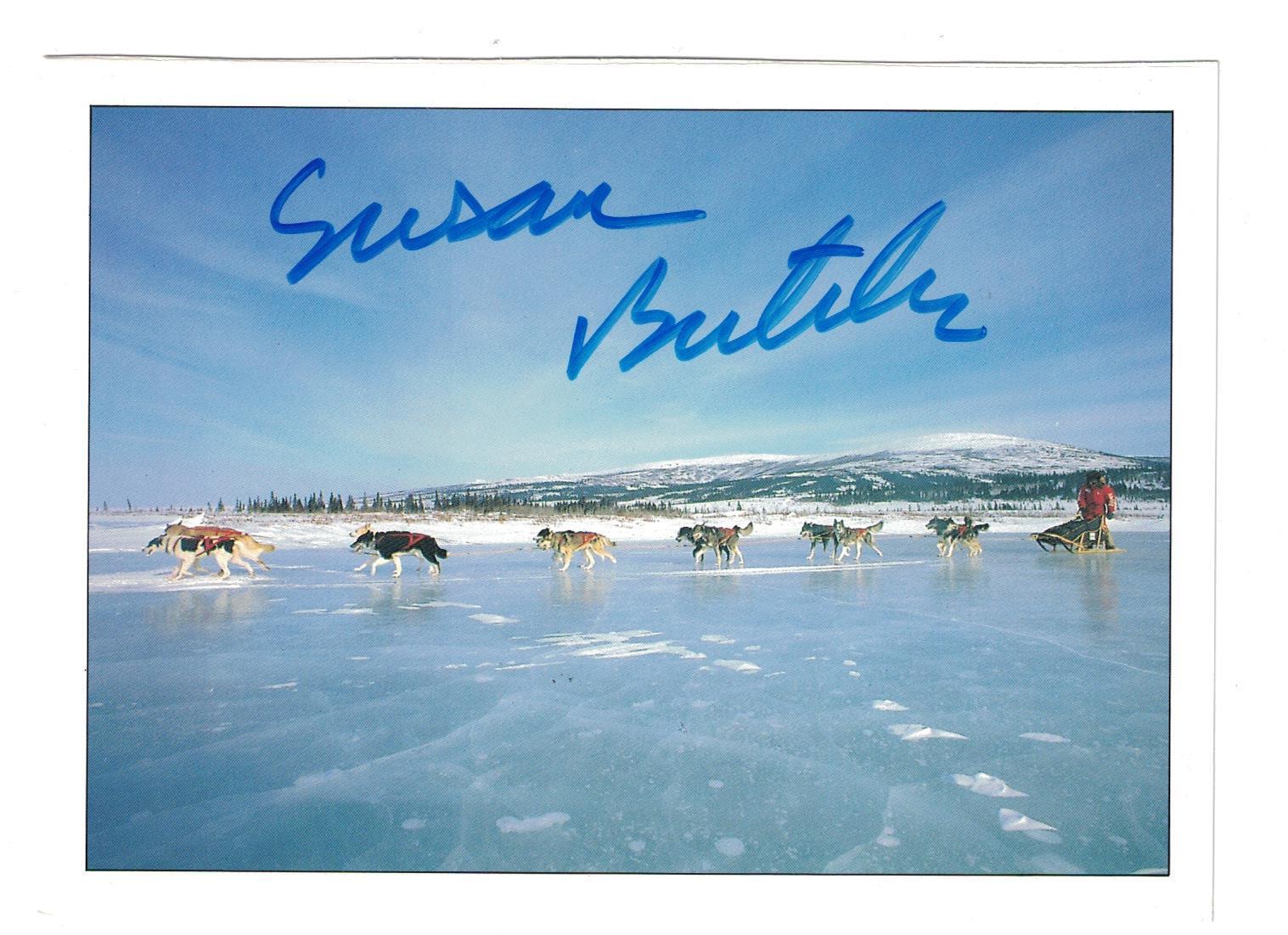 Susan Butcher Signed Autographed 5x7 Photo Poster painting Dog Musher Alaska Rare