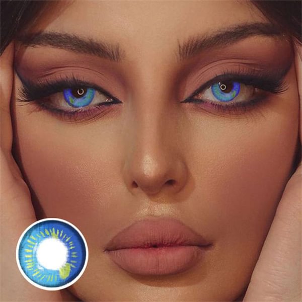Anime Blue Cosplay Contact Lenses
