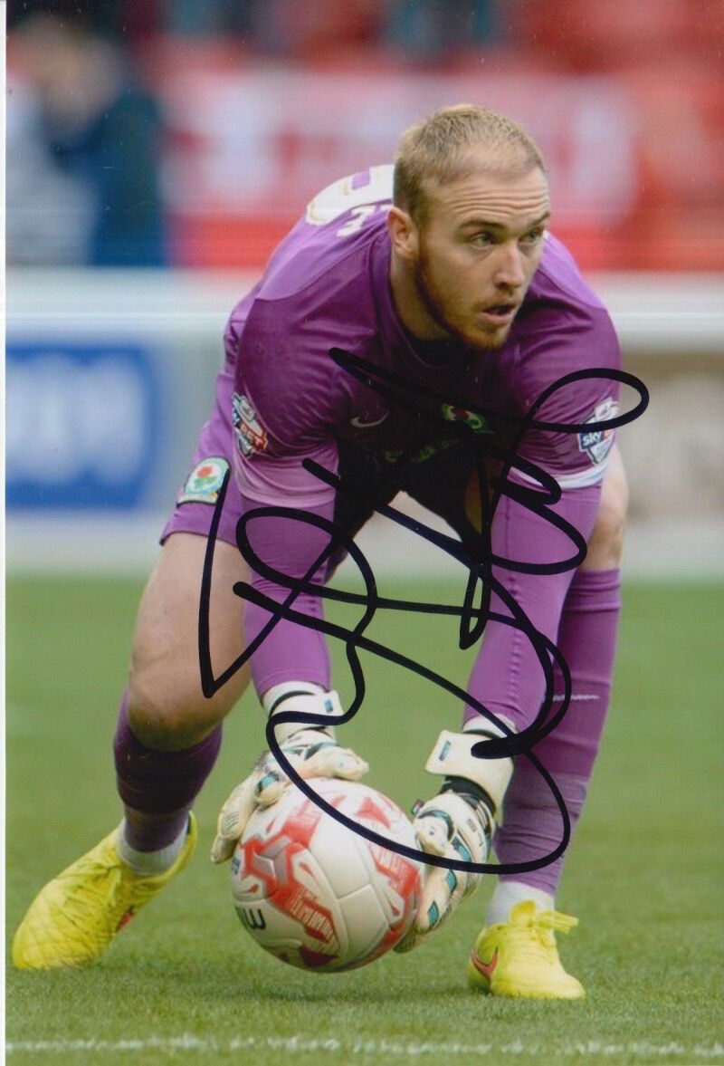 BLACKBURN ROVERS HAND SIGNED JASON STEELE 6X4 Photo Poster painting 1.