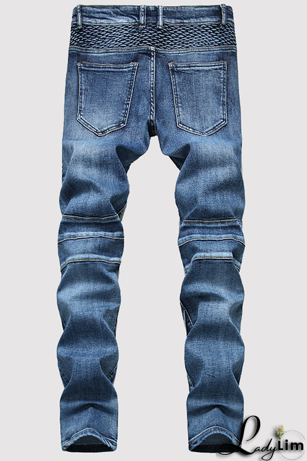Black Gray Street Patchwork Make Old Fold Bottoms