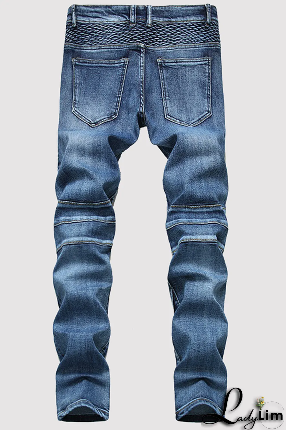 Black Gray Street Patchwork Make Old Fold Bottoms