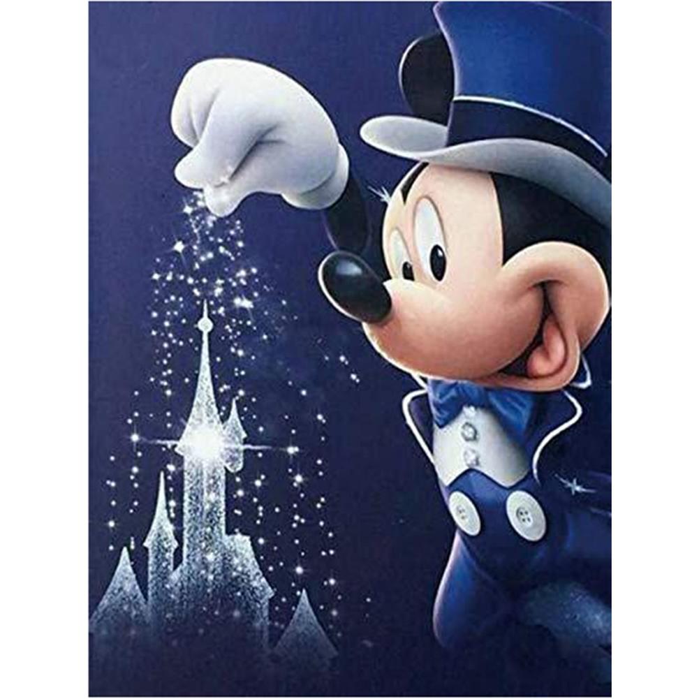 

30*40CM - Mickey - Round Drill Diamond Painting, 501 Original
