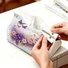 Floral Butterfly DIY PULeather Diamond Painting Tissue Box for Adults Beginners Large Size Diamond Art Paper Storage Holder for Living Room Bedroom Bathroom Table Decor
