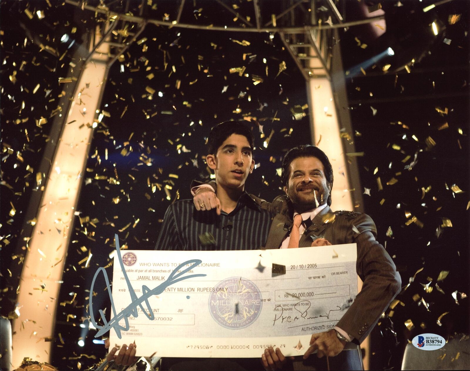 Dev Patel Slumdog Millionaire Authentic Signed 11X14 Photo Poster painting BAS #B38794