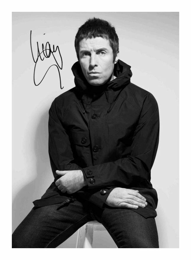 LIAM GALLAGHER AUTOGRAPH SIGNED PP Photo Poster painting POSTER