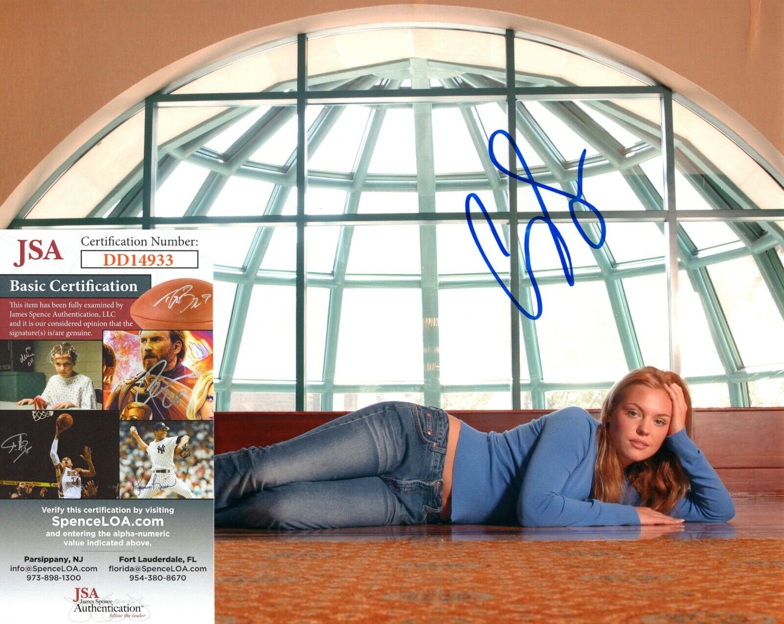 Agnes Bruckner Actress Model Hand Signed Autograph 8x10 Photo Poster painting with JSA COA