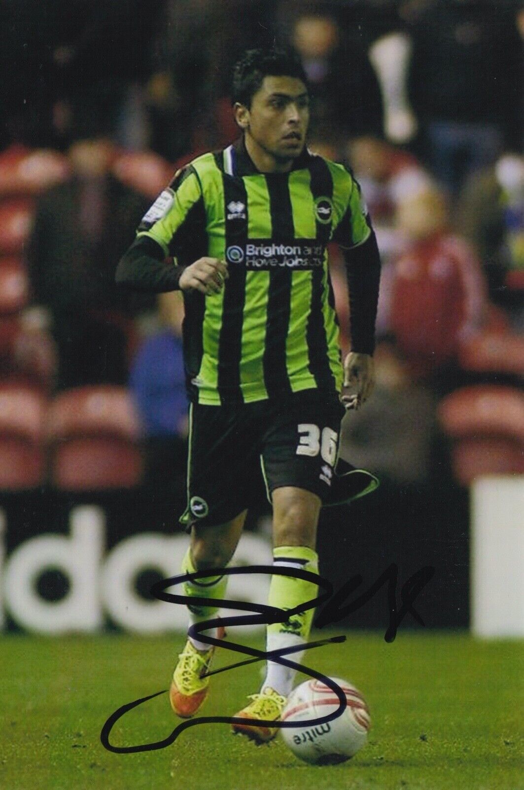 GONZALO JARA HAND SIGNED 6X4 Photo Poster painting - FOOTBALL AUTOGRAPH - BRIGHTON 1.