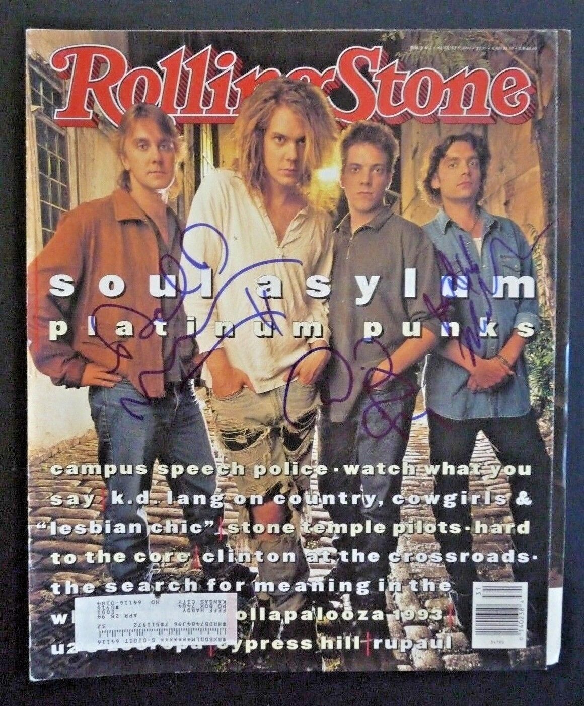 Sould Asylum Dave +3 Signed Autographed Magazine Cover Photo Poster painting PSA BAS Guaranteed