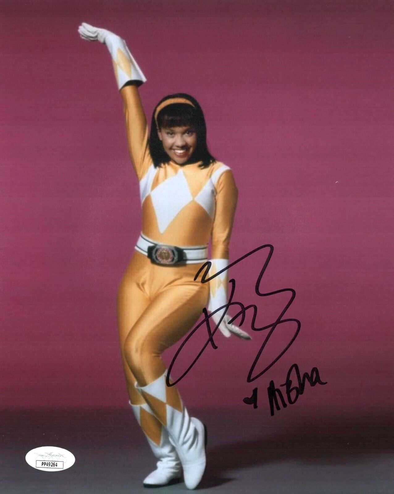 KARAN ASHLEY Signed MIGHTY MORPHIN POWER RANGERS 8x10 Photo Poster painting with JSA COA