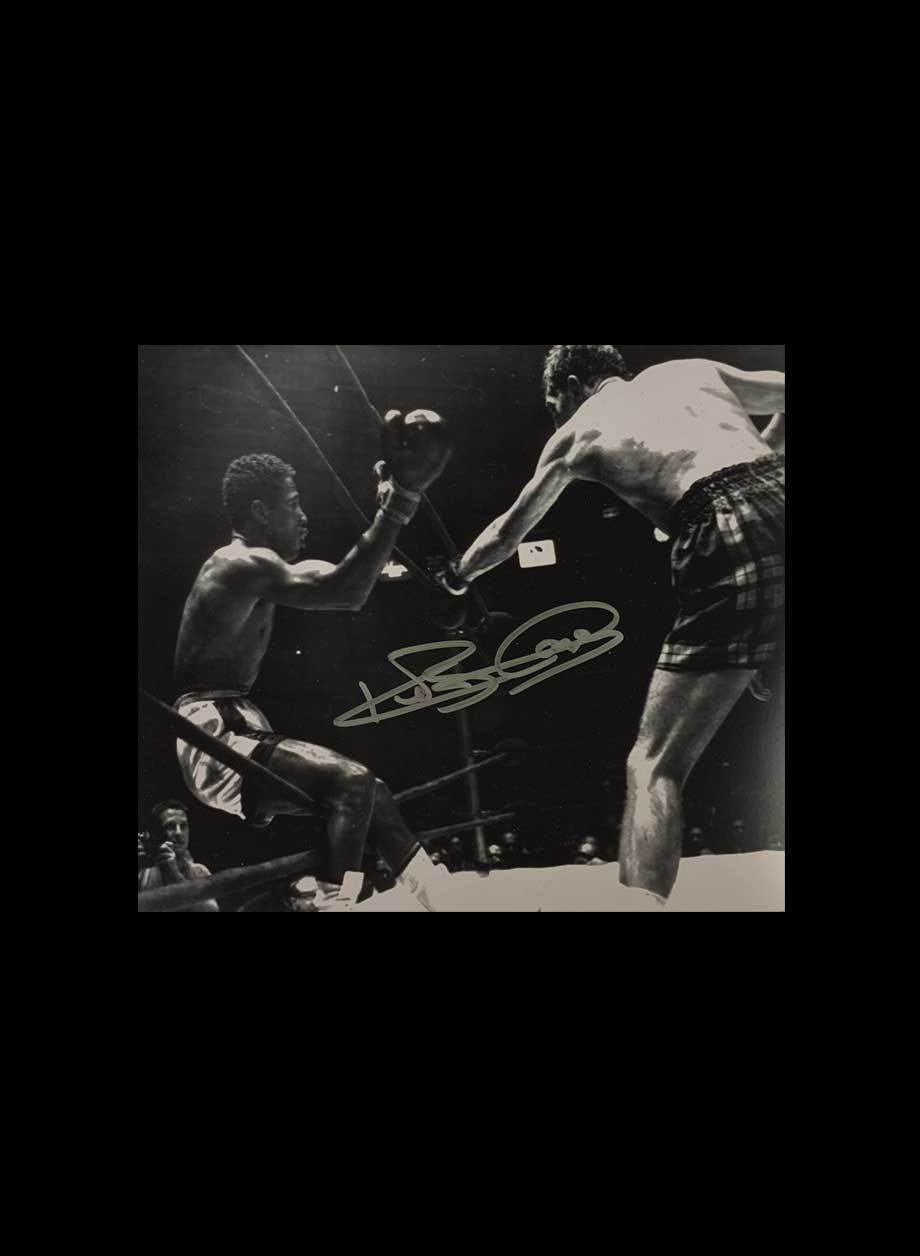 SIGNED KEN BUCHANAN WORLD CHAMPION BOXING Photo Poster painting COA & PROOF SCOTLAND