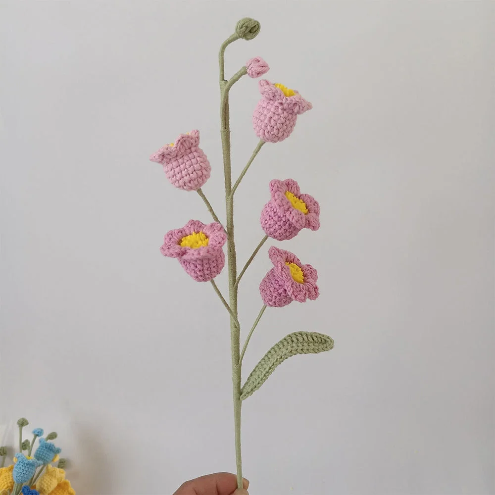 Handwoven Lily of the Valley Bouquet for Bedroom Decor