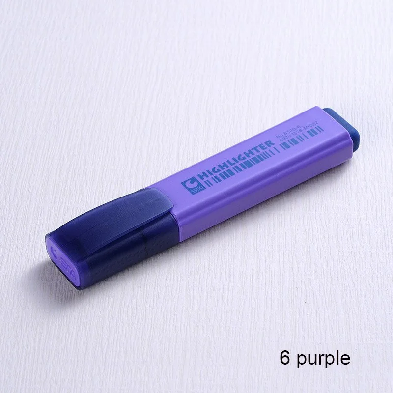 8 Colors Single Kawaii Highlighters Safe Non-toxic Highlighter Marker Color Pens for Student Stationery Office School Supplies