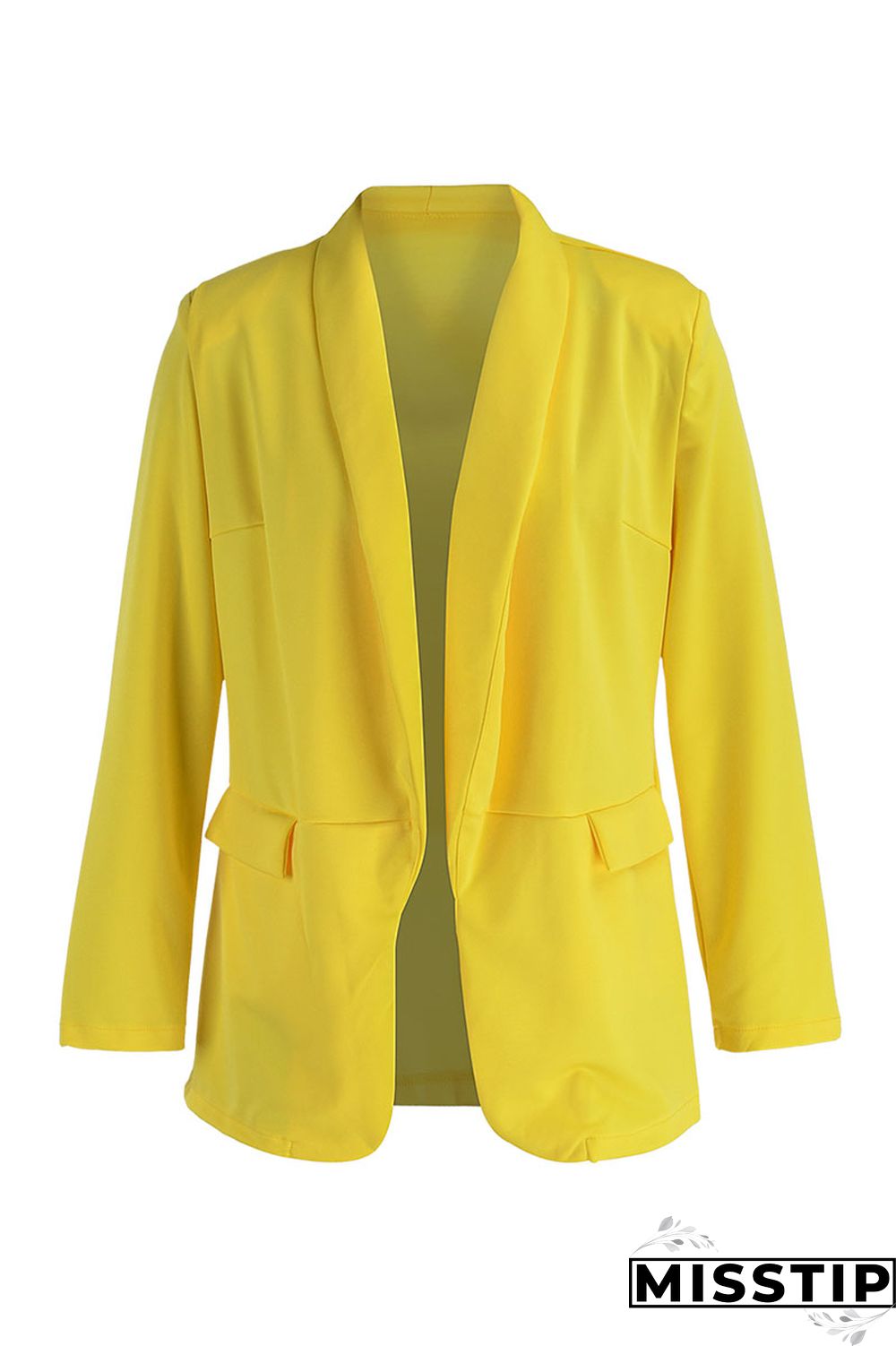 Black Fashion Casual Solid Patchwork Cardigan Turn-back Collar Outerwear