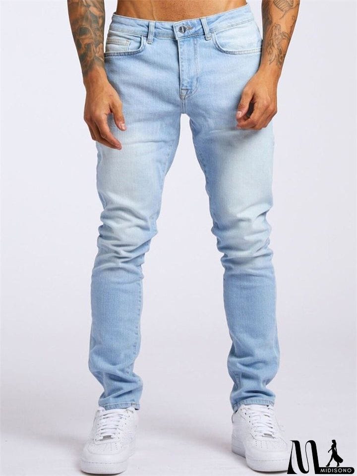 MidiSono - Men's Fashion Casual Slim Fit Demin Pants