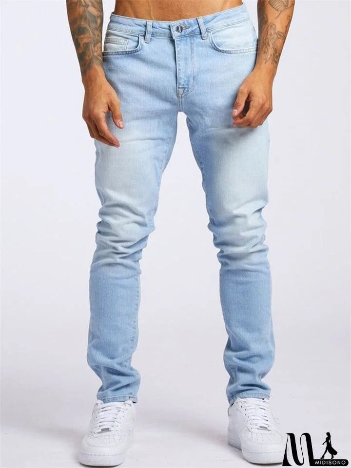 MidiSono - Men's Fashion Casual Slim Fit Demin Pants