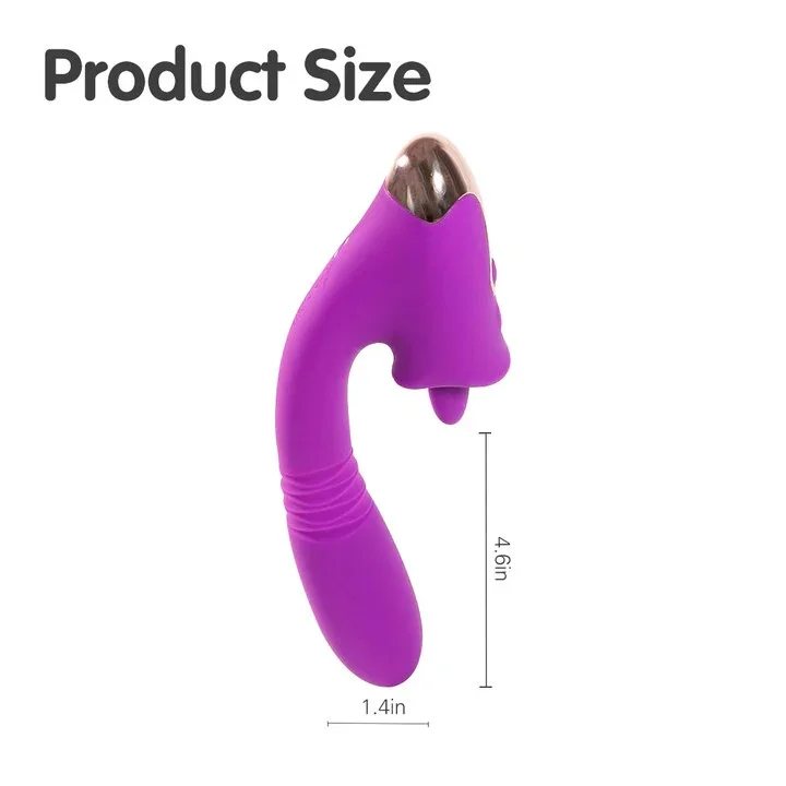 Flora Clit Licking & Thrusting Rabbit Vibrator Oral Stimulation