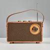 Retro Radio Speaker Wireless Portable FM Radio Receiver for Home Outdoor Travel