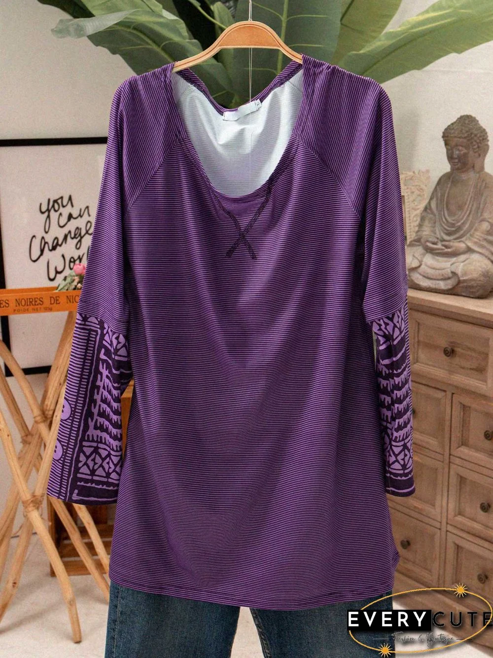 Plus size Cotton Casual Shirts & Tops