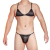 Men's Sexy Tights High Elastic Rhree-Point Suit Sexy Underwear