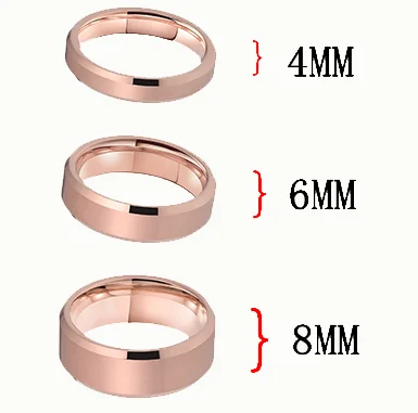 Mens Womens Rose Gold Capricorn Tungsten Carbide Bands Rose Gold Edges and Laser Etched Wedding Rings Comfort Fit 4MM 6MM 8MM Width