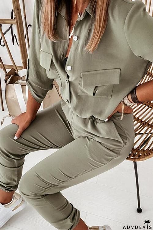 Button Pockets Overall