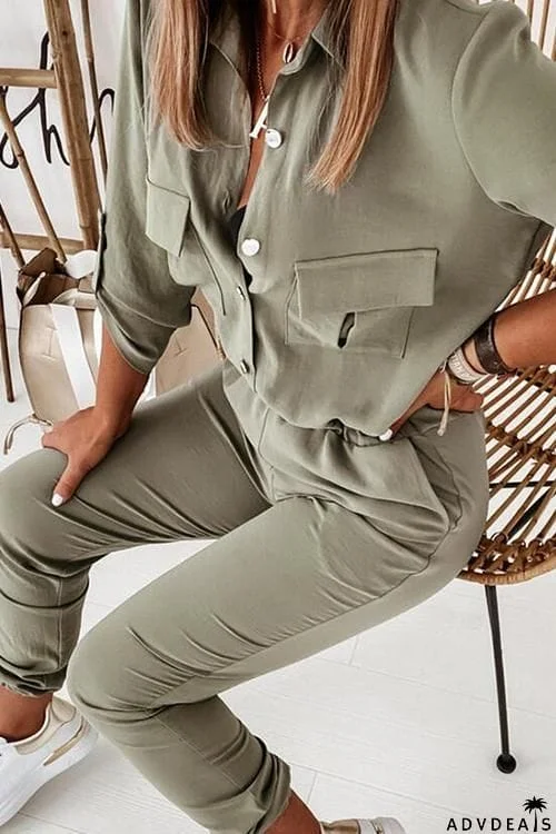 Button Pockets Overall