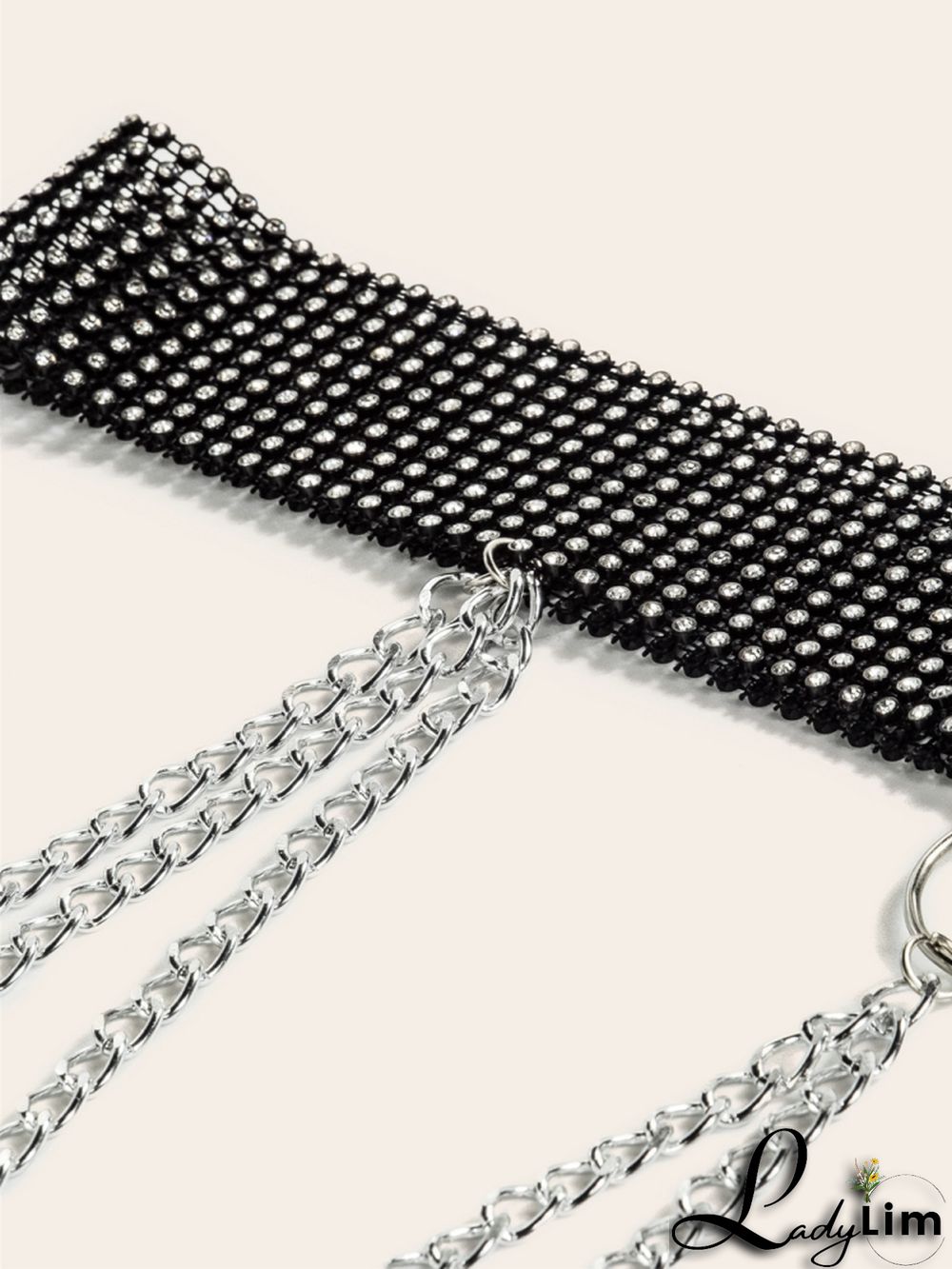 Formal Beaded Sparkly Chains Girdle Belt