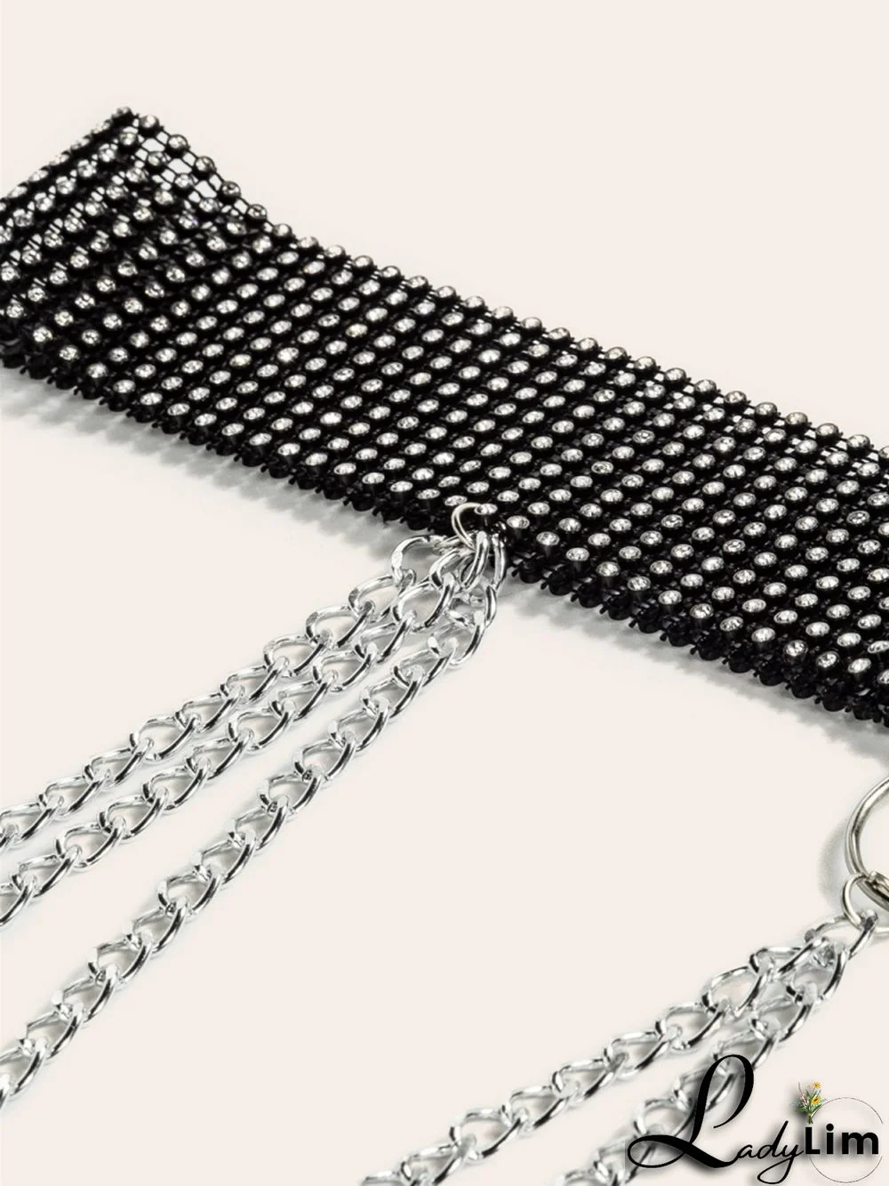 Formal Beaded Sparkly Chains Girdle Belt