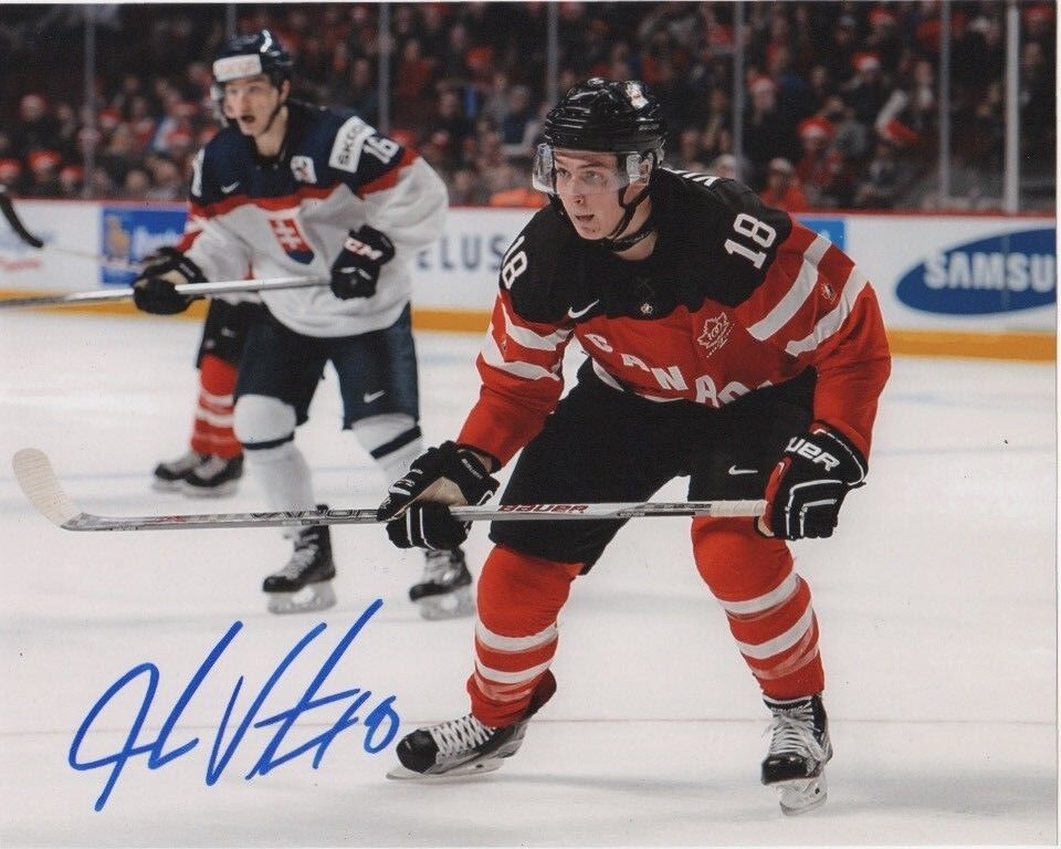 IIHF Team Canada Jake Virtanen Autographed Signed 8x10 Photo Poster painting COA #2