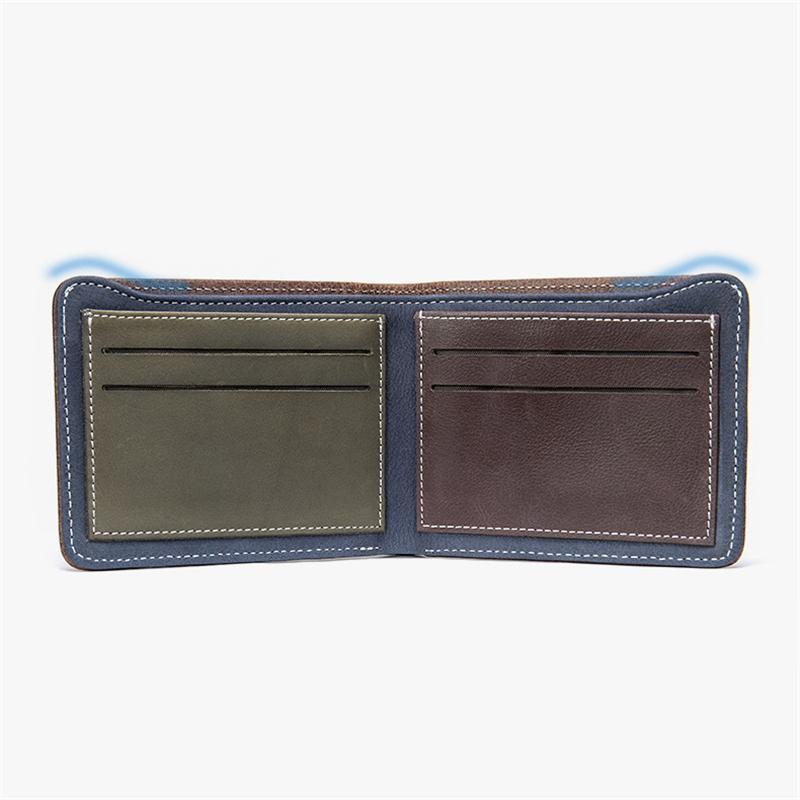 Simple Retro Texture Leather Wallet