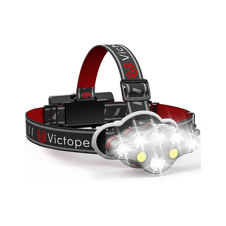 Victoper V8000 Super Bright Rechargeable Headlamp Red.