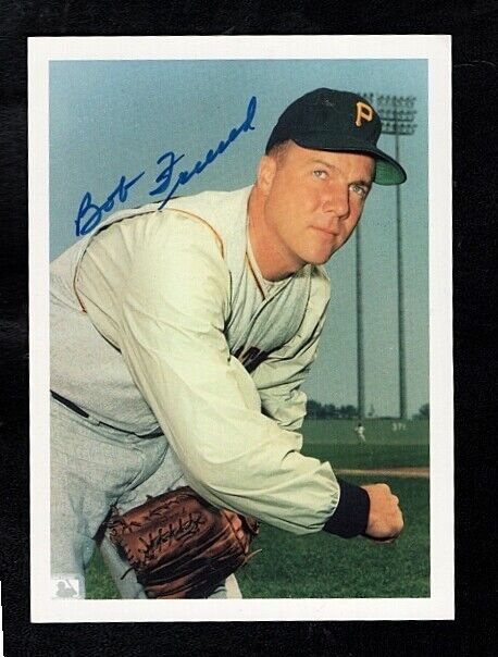 1960 BOB FRIEND-PITTSBURGH PIRATES AUTOGRAPHED 4X6 GLOSSY COLOR Photo Poster painting-(d.2019)