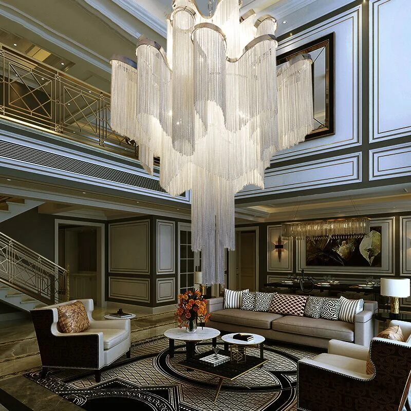 New Modern Living Room  Pendant Lights, Tassel Chain  Pendant Lights, Luxury Home Decoration Led Suspended Lamp Lighting Luster