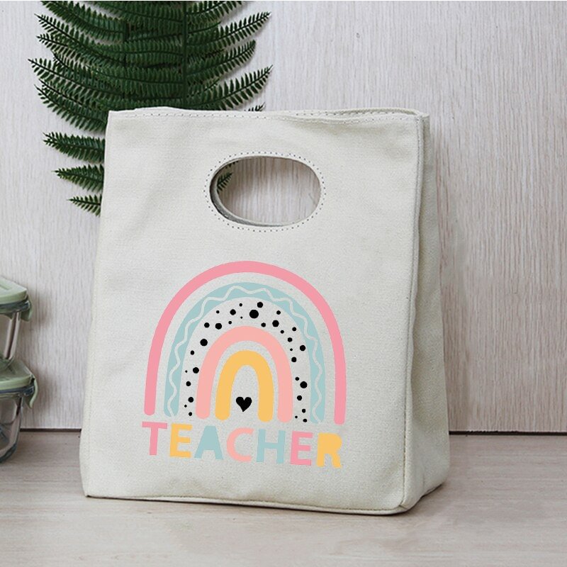 I,m A Teacher What's Your Superpower Lunch Bag Thermal Insulated  Bento Tote Cooler Pouch School Food Storage Bags Teacher Gifts