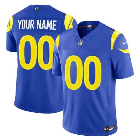 Men's Los Angeles Rams Nike Royal Vapor F.U.S.E. Sewn Down Limited Custom Jersey