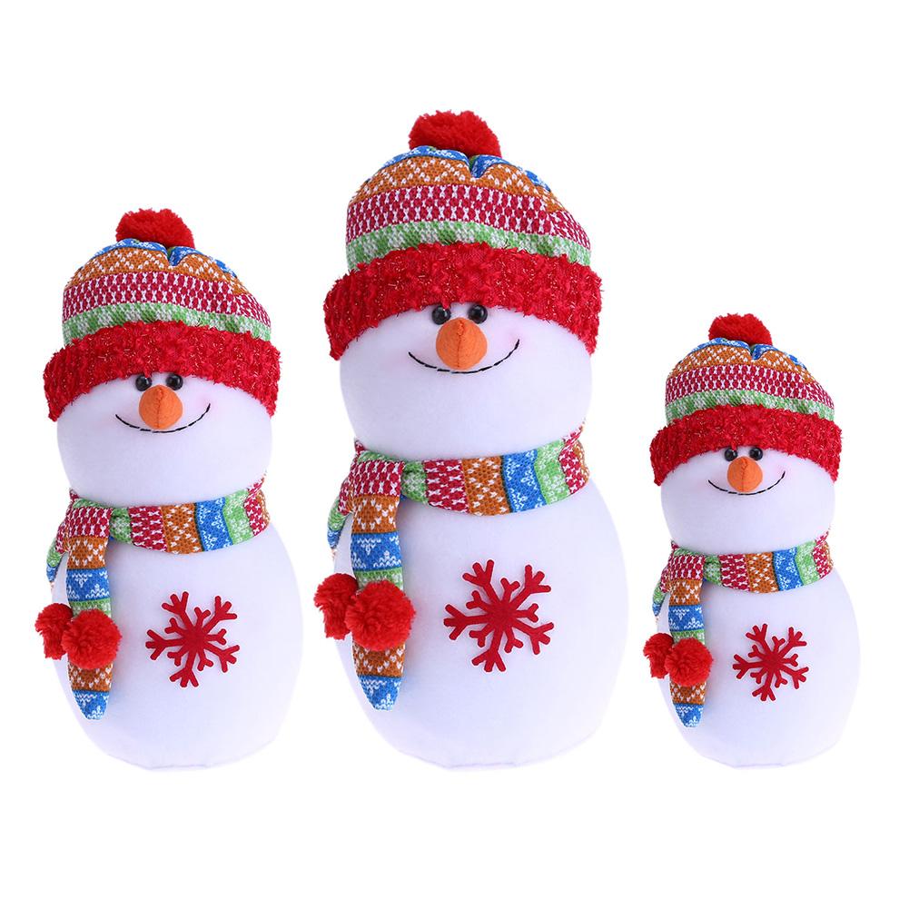 

Christmas Foam Snowman Ornament 3 Size Rainbow Hat Festival Decoration, 17*14, 501 Original
