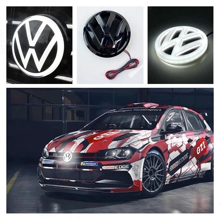 Black Chrome LED Dynamic Light Up VW Emblem Lights