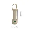 Super Bright Flashlight USB Charging 150LM Mini Camping Light for Hiking (Khaki)