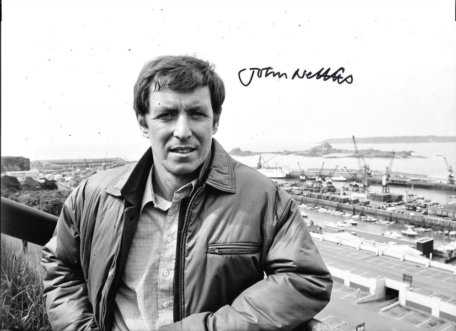 John Nettles Signed Bergerac 12x8 Photo Poster painting AFTAL