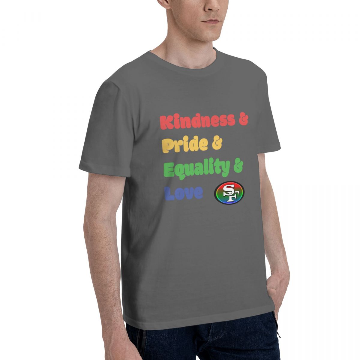 San Francisco 49ers Colorful LGBT Men's Cotton Shirt